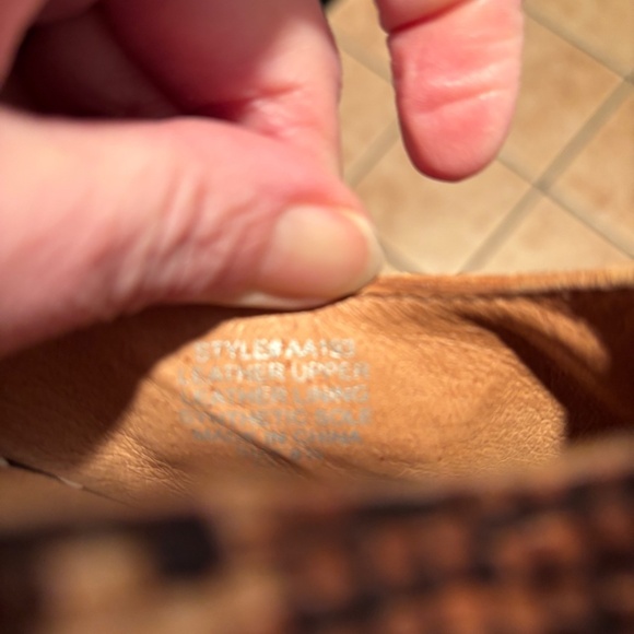 Madewell Alicia Snake Embossed Leather Mules Size 8.5 - Picture 9 of 9